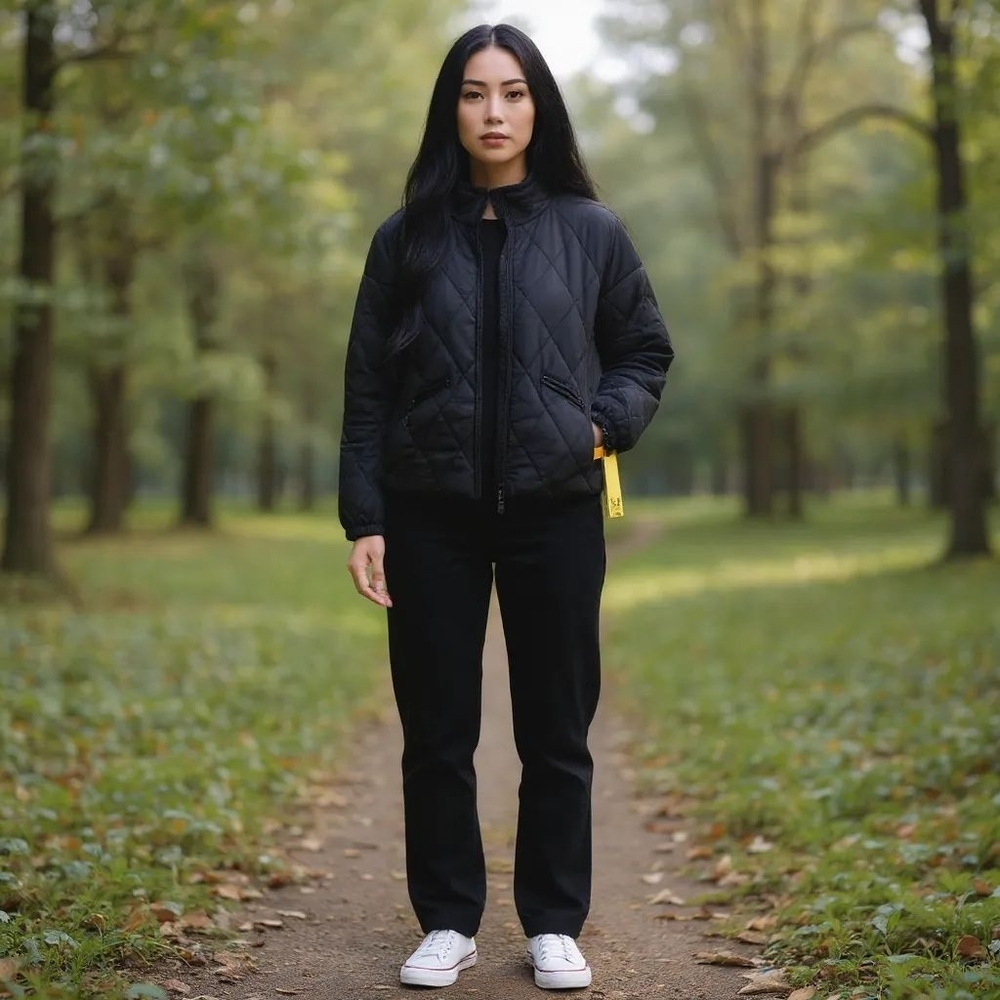 All in Motion Insulated Black Quilted  Jacket  XL